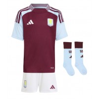 Aston Villa Emiliano Buendia #10 Heimtrikotsatz Kinder 2024-25 Kurzarm (+ Kurze Hosen)